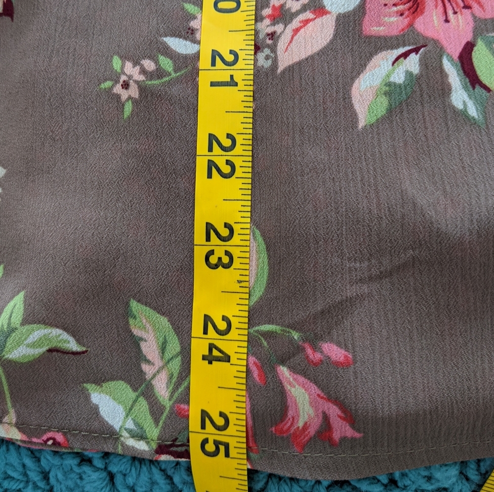 Vintage Reversible floral elastic waist skirt - Picture 5 of 6